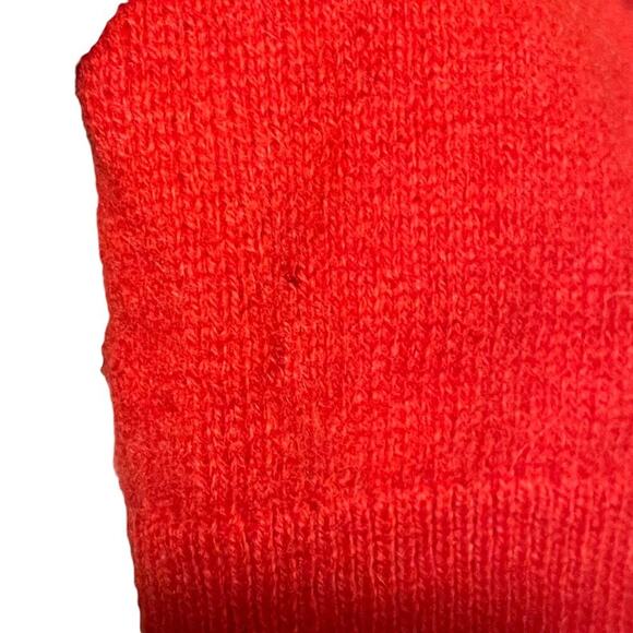 Saks Fifth Avenue Red Cashmere V-Neck Sweater - Picture 3 of 11